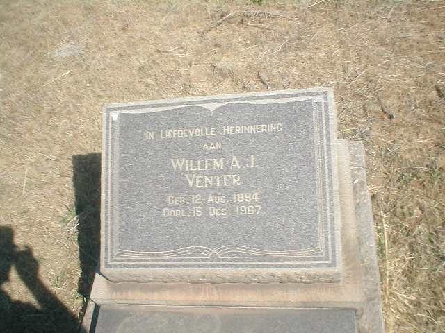 VENTER Willem A. J. 1894-1967
