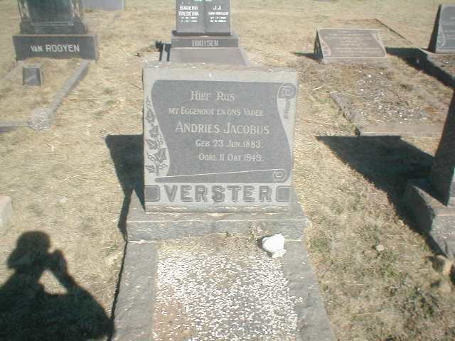 VERSTER Andries Jacobus 1883-1949