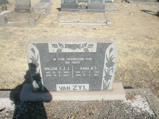 ZYL Willem F.J.J., van 1893-1953 &amp; Anna M.S. 1906-1967