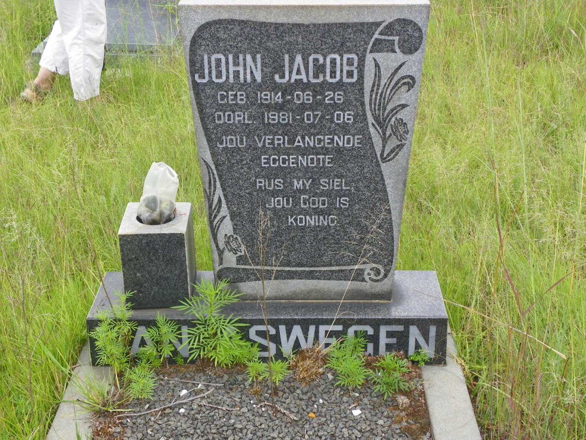 ASWEGEN John Jacob, van 1914-1981