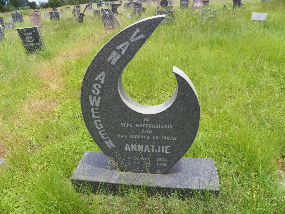 ASWEGEN Annatjie, van 1934-1996