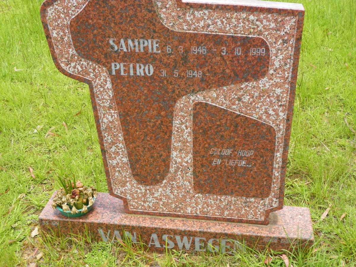 ASWEGEN Sampie, van 1946-1999 &amp; Petro 1948-