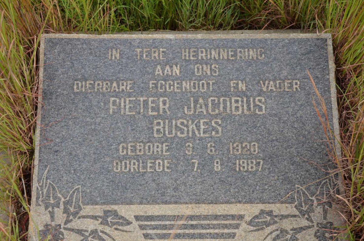 BUSKES Pieter Jacobus 1920-1987