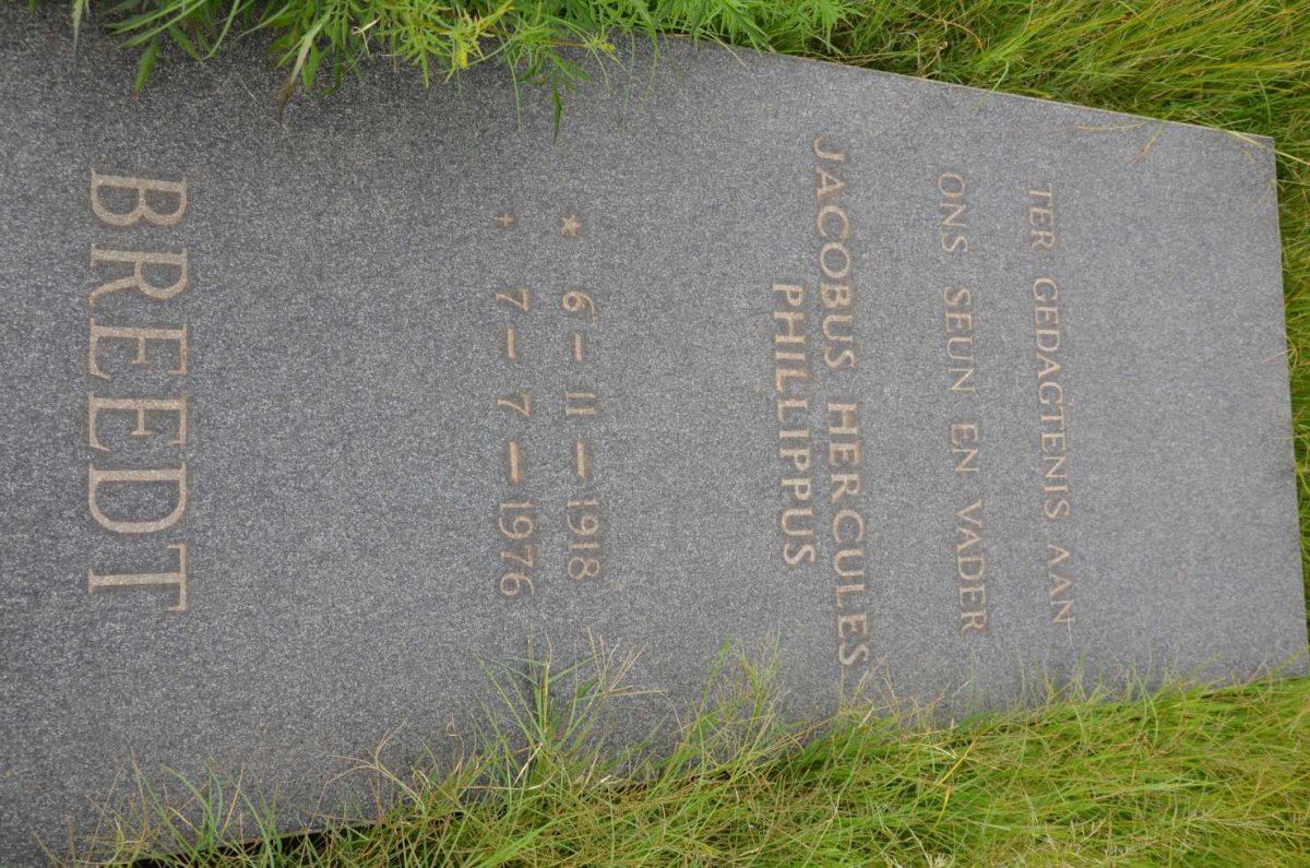 BREEDT Jacobus Hercules Phillippus 1918-1976