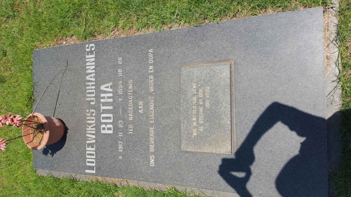 BOTHA Lodewikus Johannes 1917-1994