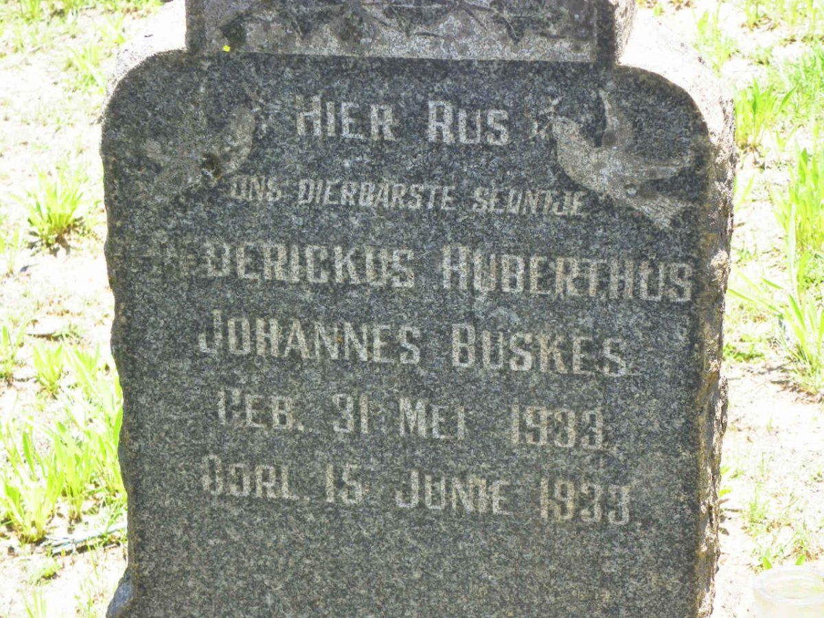 BUSKES Frederickus Albertus Johannes 1933-1933