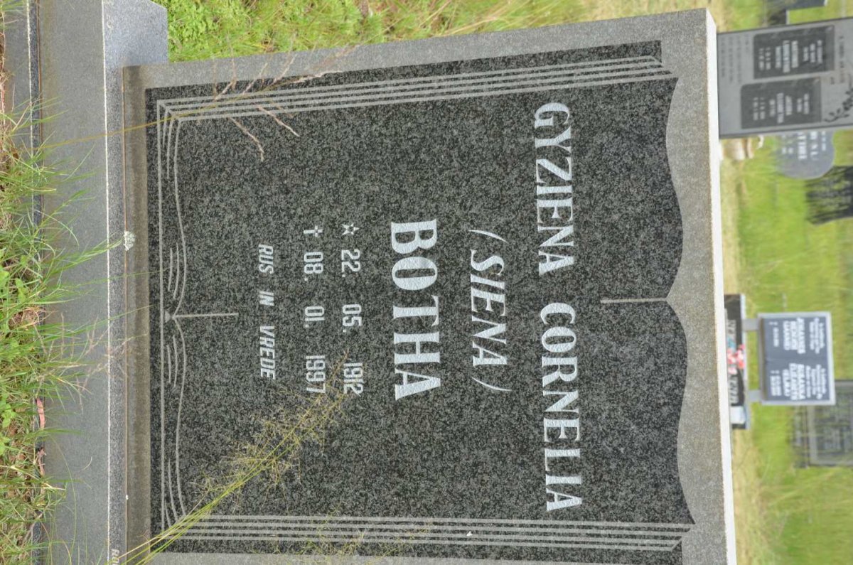 BOTHA Gyziena Cornelia 1912-1997