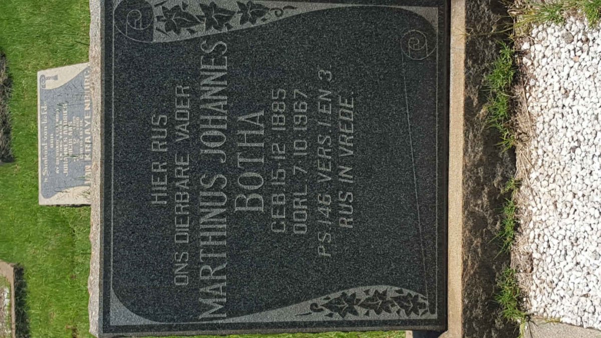 BOTHA Marthinus Johannes 1885-1967