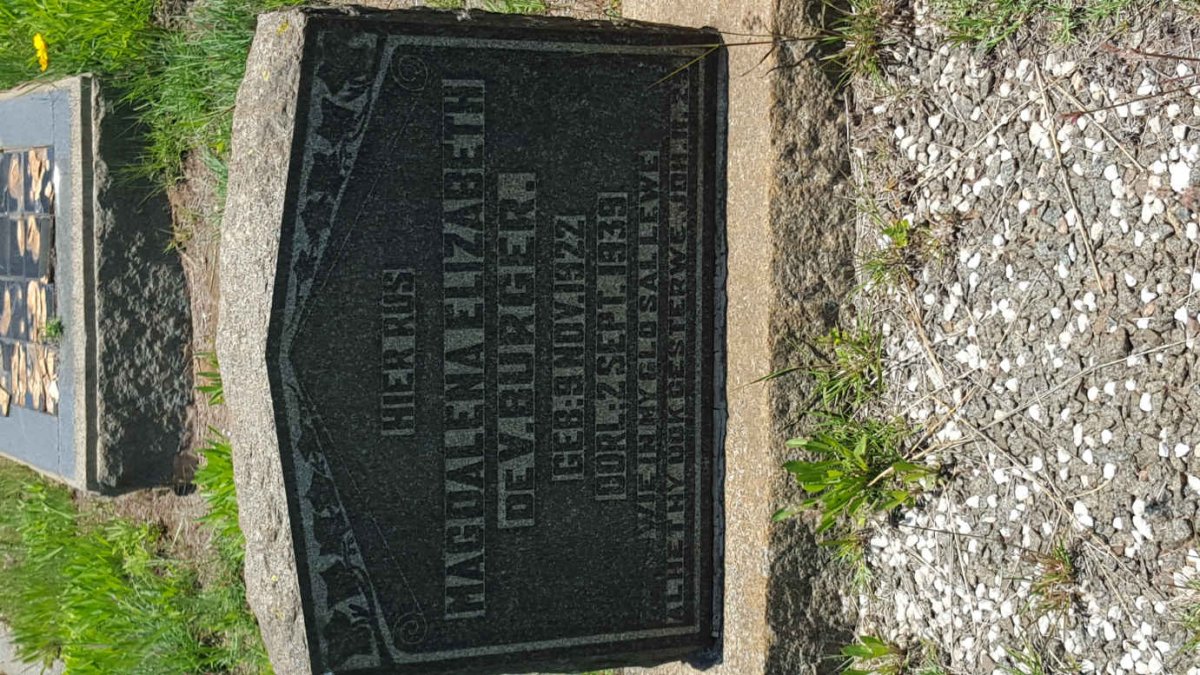 BURGER Magdalena Elizabeth de V. 1922-1939
