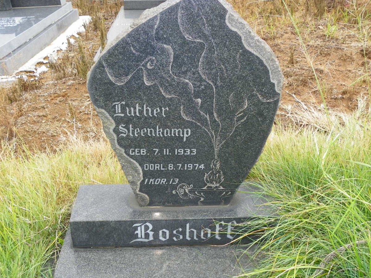 BOSHOFF Luther Steenkamp 1933-1974