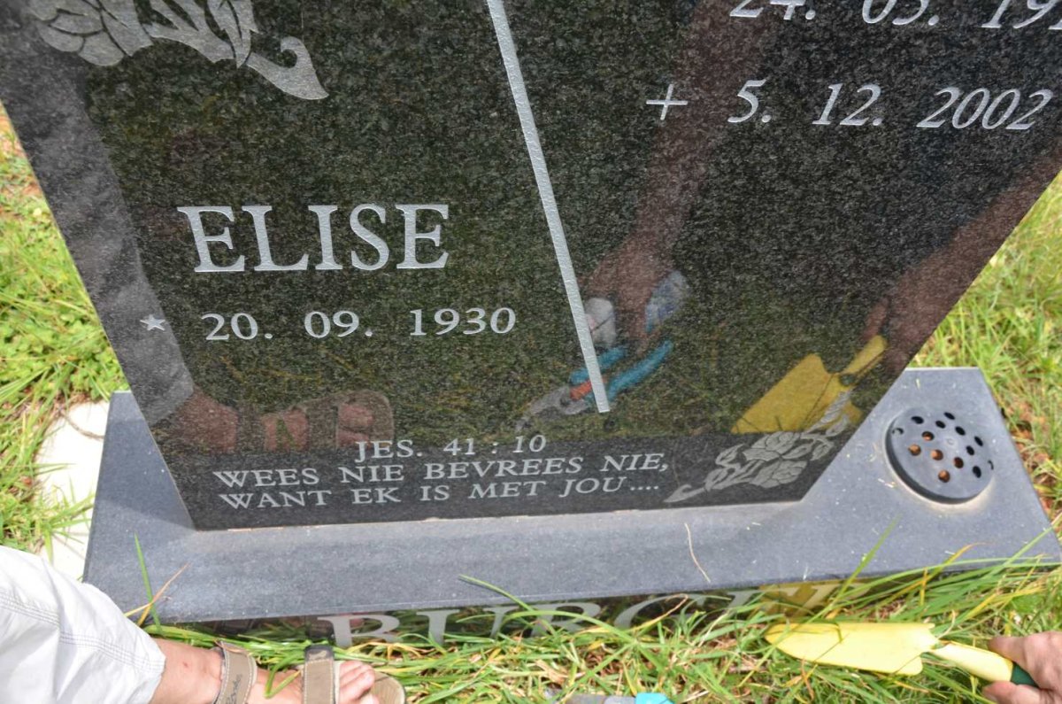 BURGER Marie 1917-2002 :: BURGER Elise 1930-