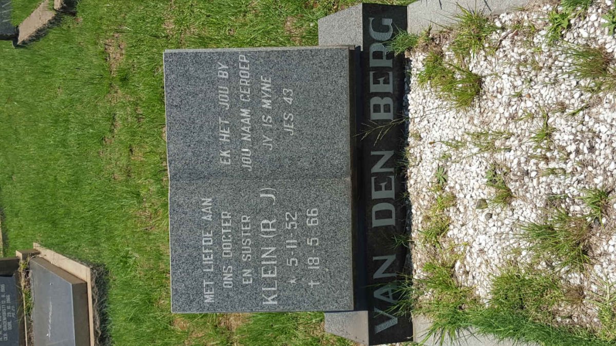 BERG R.J., van den 1952-1966