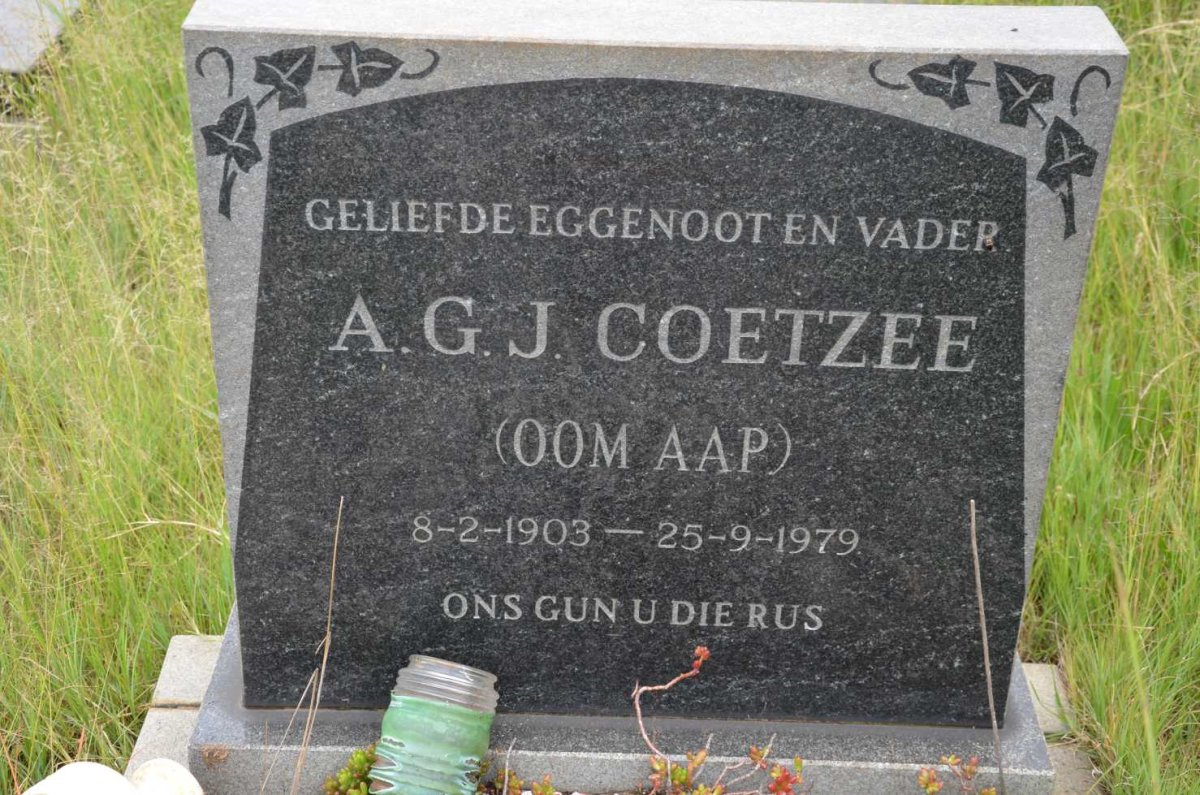 COETZEE A.G.J. 1903-1979