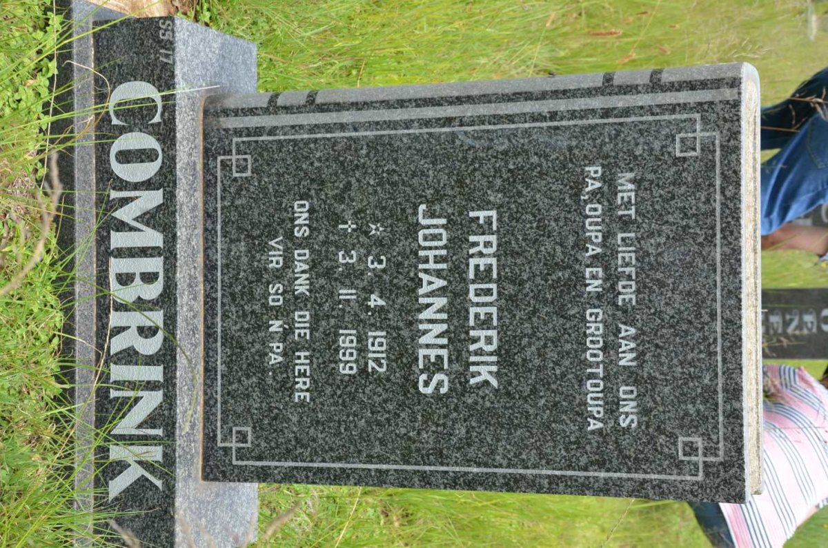 COMBRINK Frederik Johannes 1912-1999