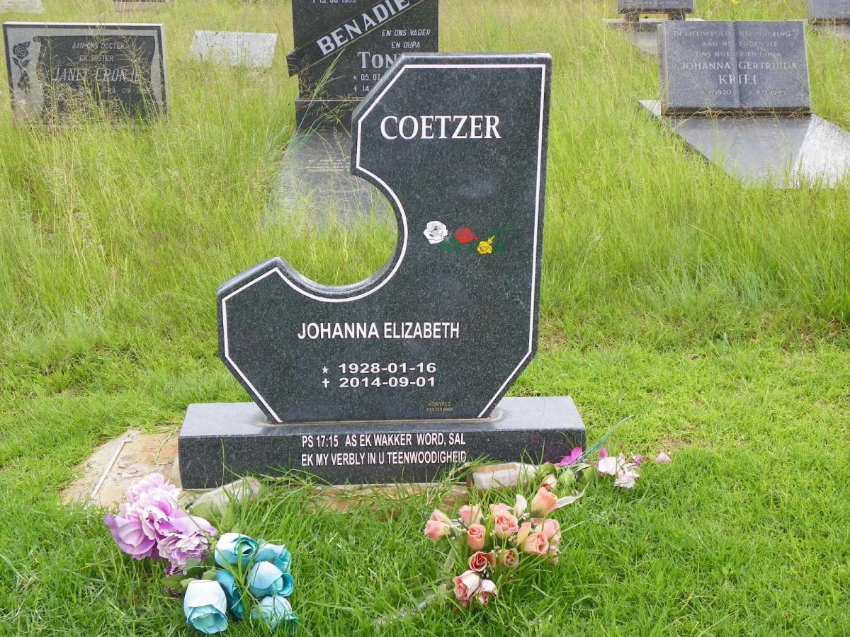 COETZER Johanna Elizabeth 1928-2014