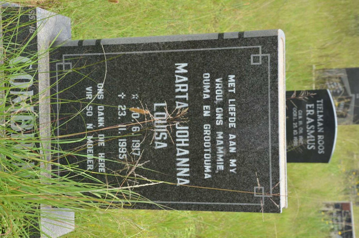 COMBRINK Marta Johanna Louisa 1917-1995