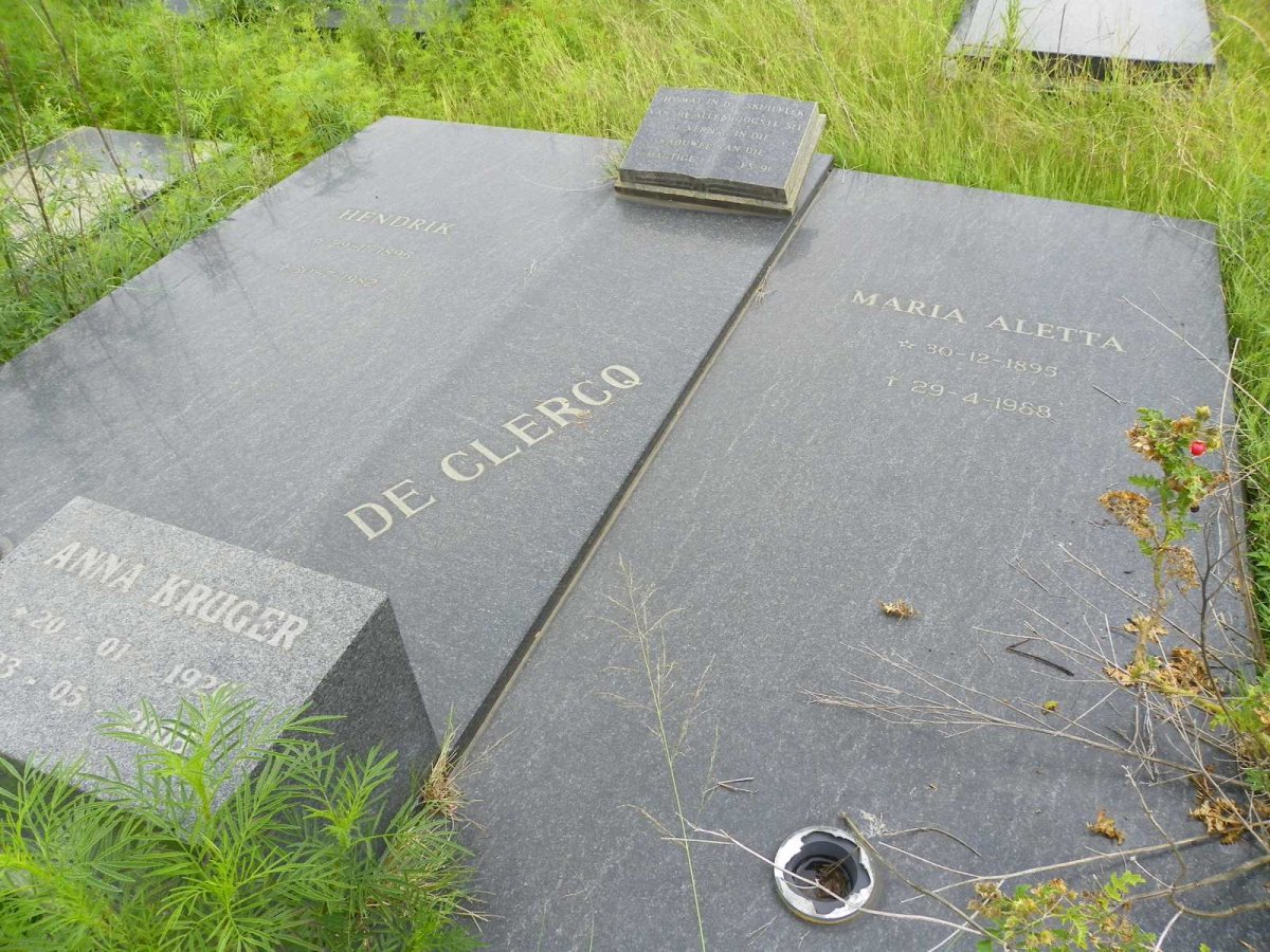 CLERCQ Hendrik, de 1895-1982 &amp; Maria Aletta 1895-1988 :: KRUGER Anna 1926-2005