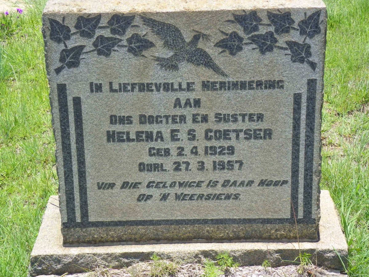 COETSER Helena E.S. 1929-1957