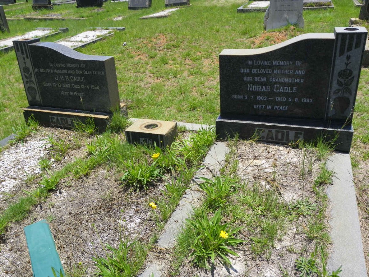 CADLE J.H.B. 1883-1956 &amp; Norah 1903-1983