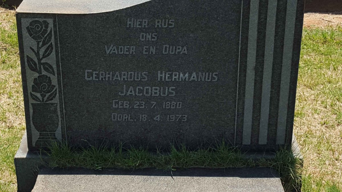 COMBRINK Gerhardus Hermanus Jacobus 1880-1973 :: COMBRINK ?