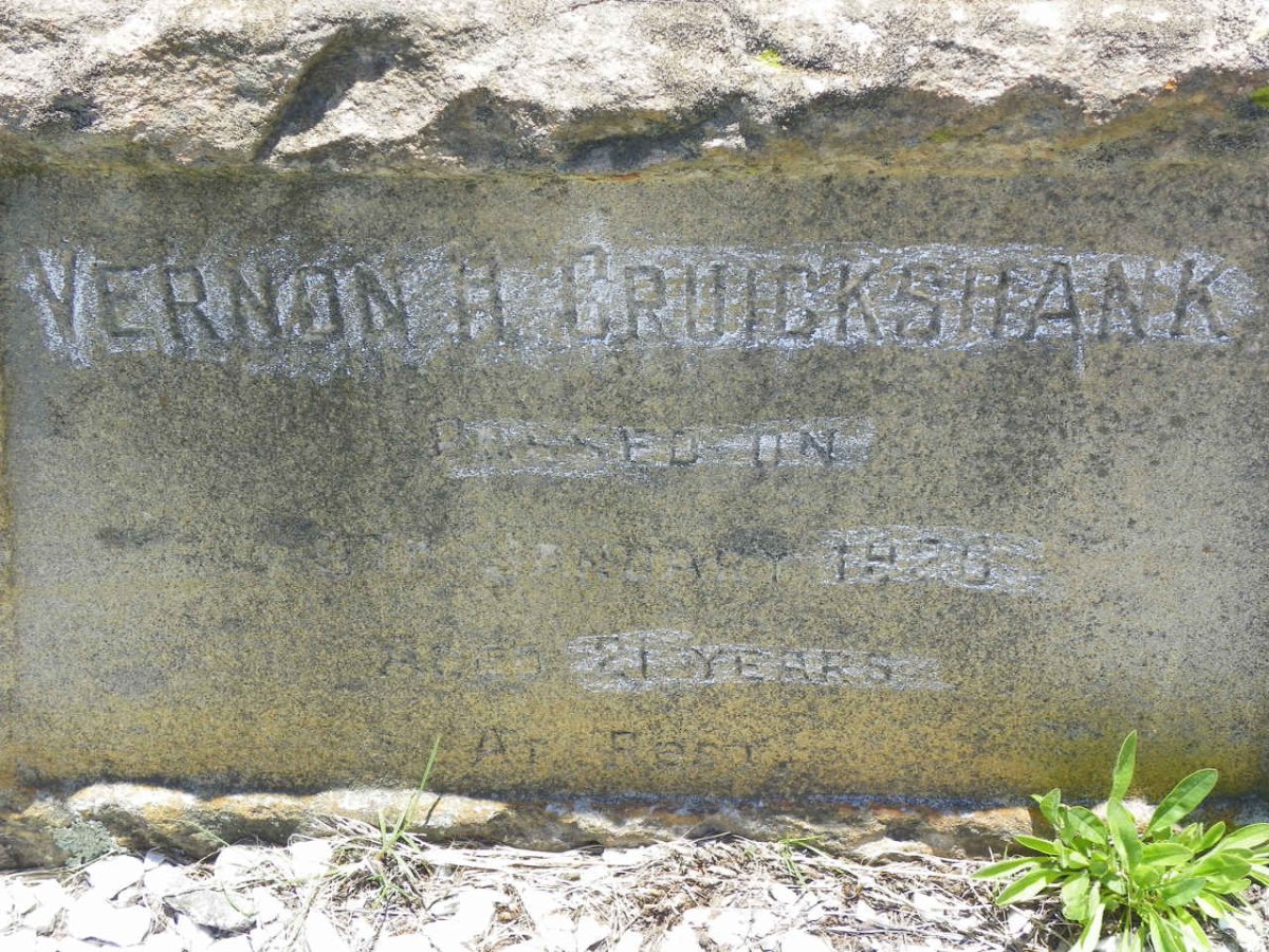 CRUICKSHANK Vernon H. -1926
