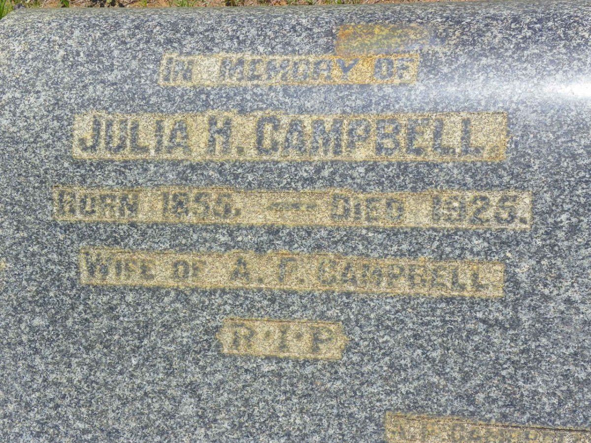 CAMPBELL Julia H. 1855-1925