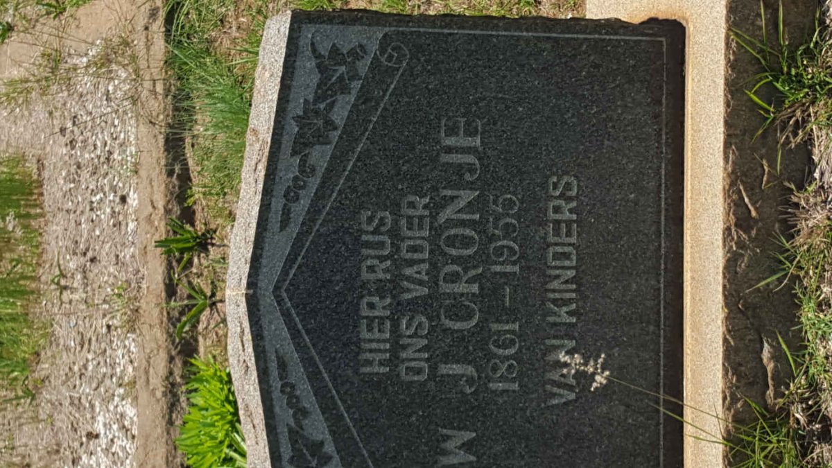 CRONJE W.J. 1861-1955