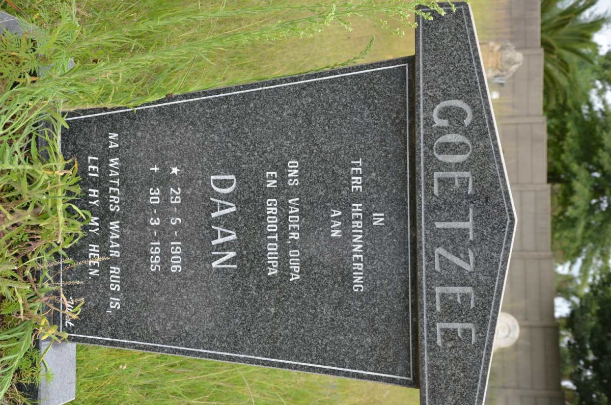 COETZEE Daan 1906-1995