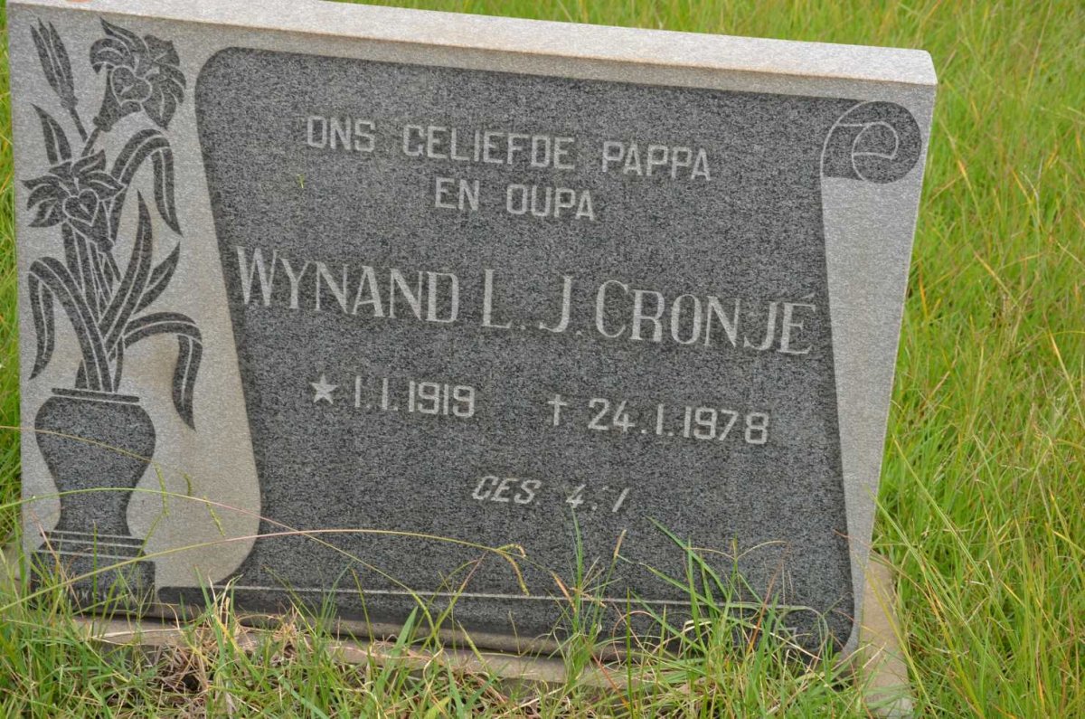 CRONJE Wynand L.J. 1919-1978
