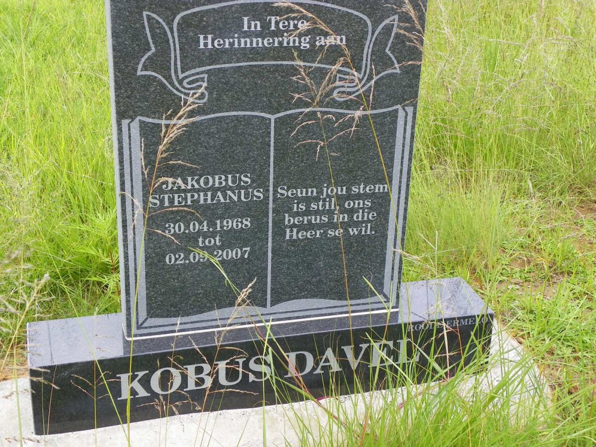 DAVEL Jakobus Stephanus 1968-2007
