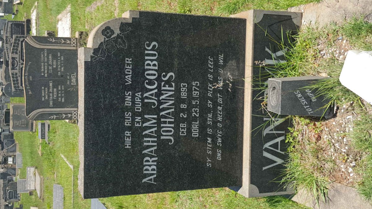 DYK Abraham Jacobus Johannes, van 1893-1975