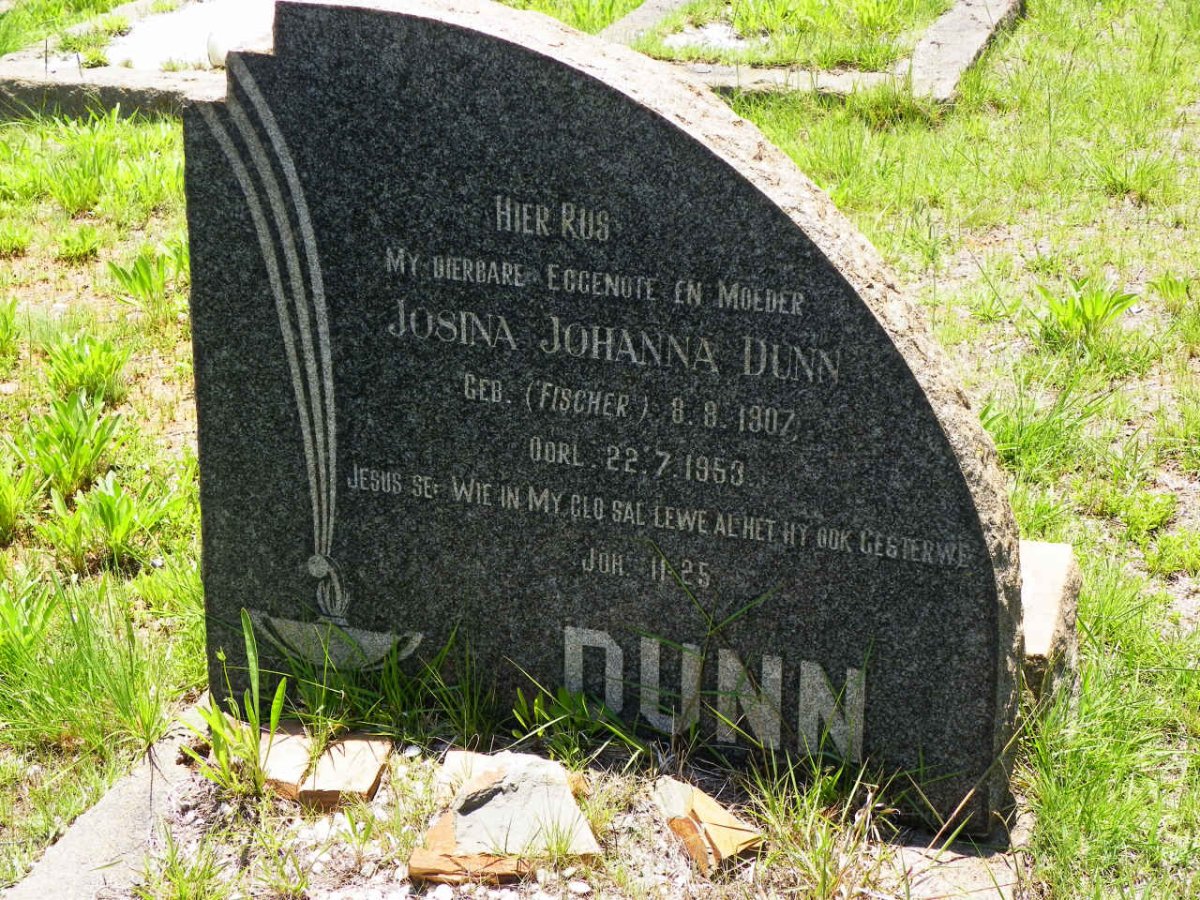 DUNN Josina Johanna nee FISCHER 1907-1953