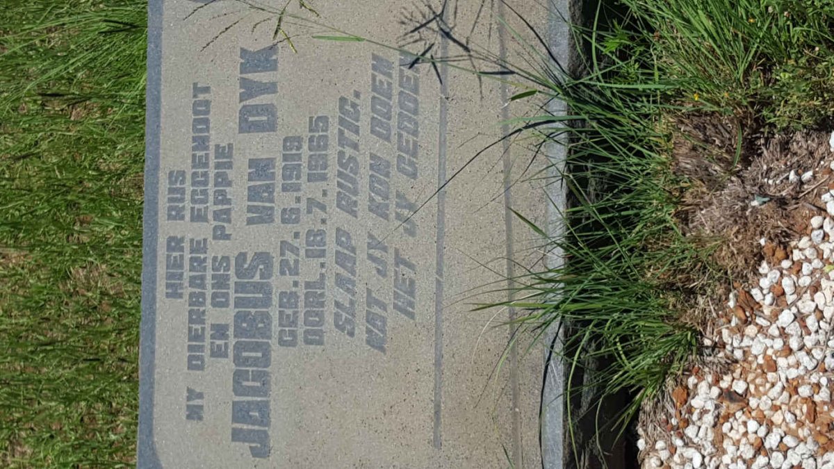 DYK Jacobus, van 1919-1965