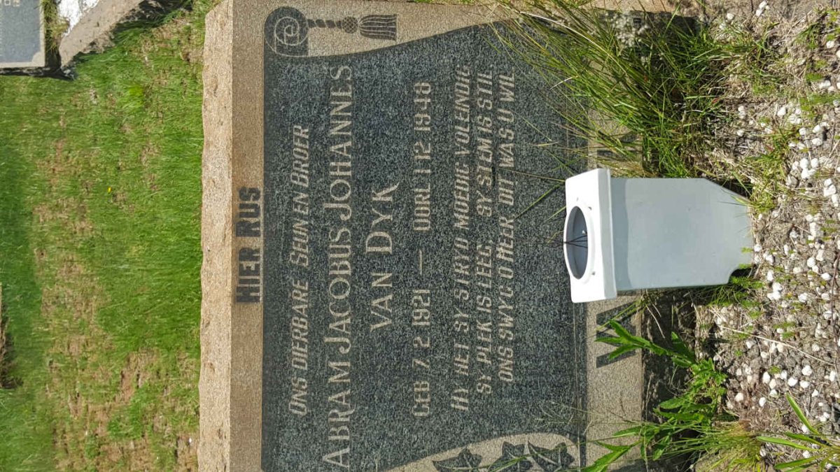 DYK Abram Jacobus Johannes, van 1921-1948