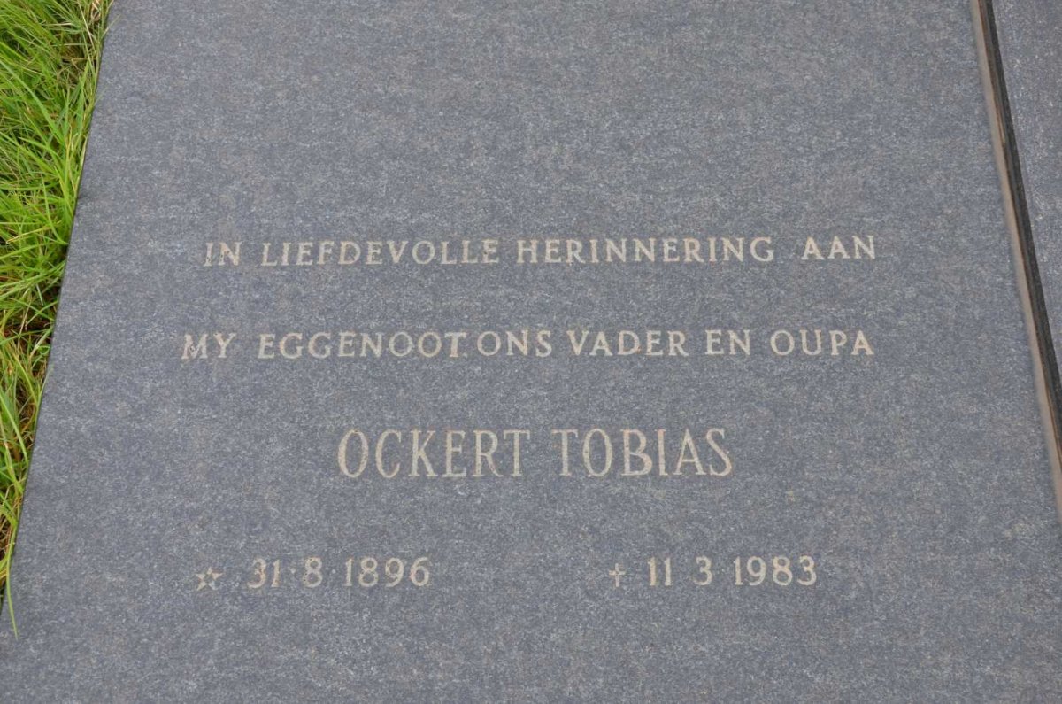 DAVEL Ockert Tobias 1896-1983 &amp; Anna Susanna 1910-1995
