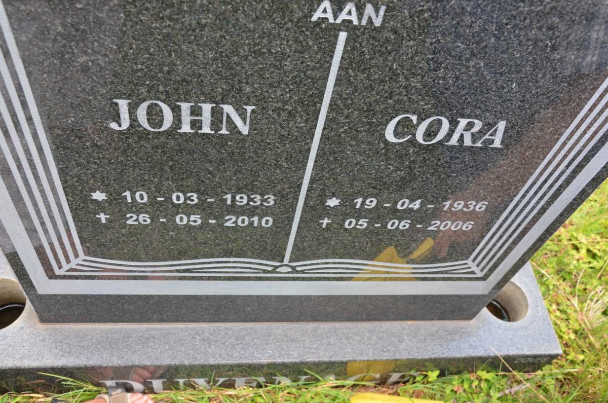 DUVENAGE John 1933-2010 &amp; Cora 1936-2006