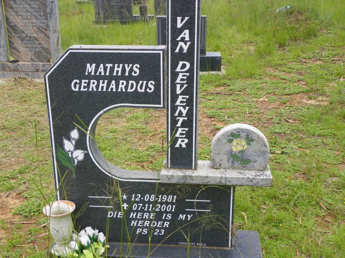 DEVENTER Mathys Gerhardus, van 1981-2001