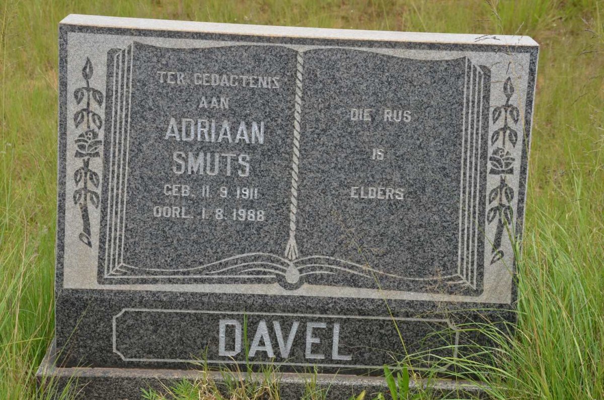 DAVEL Adriaan Smuts 1911-1988