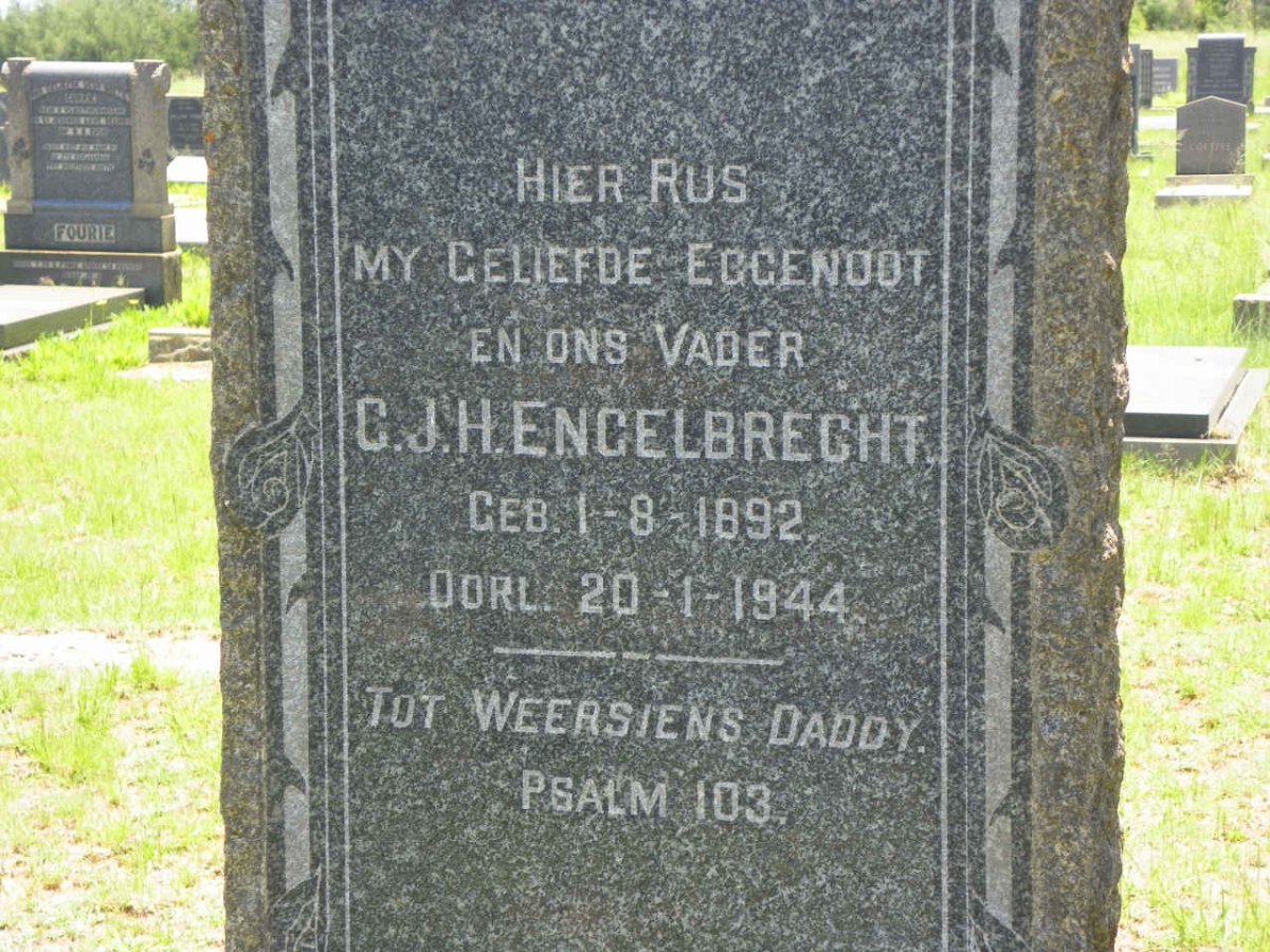 ENGELBRECHT C.J.H. 1892-1944