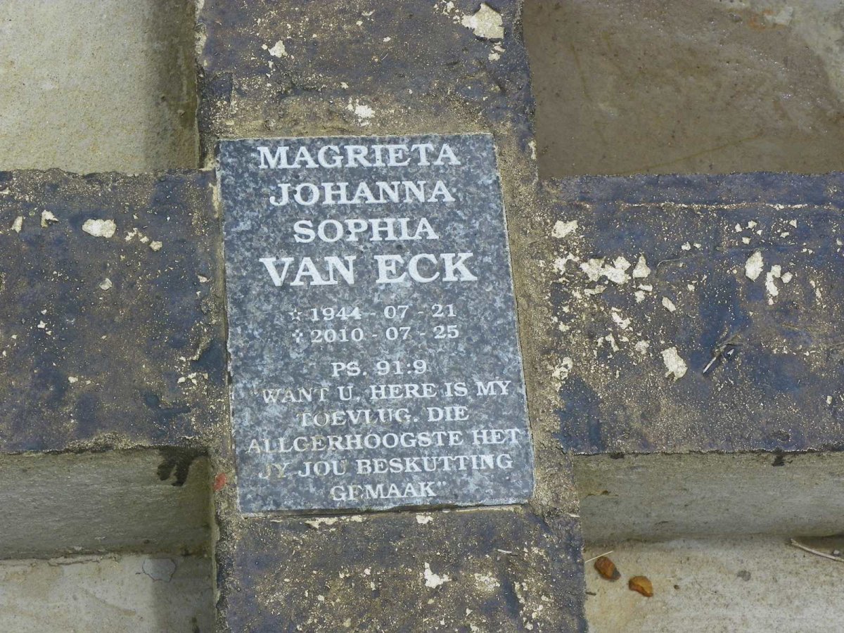 ECK Magrieta Johanna Sophia, van 1944-2010
