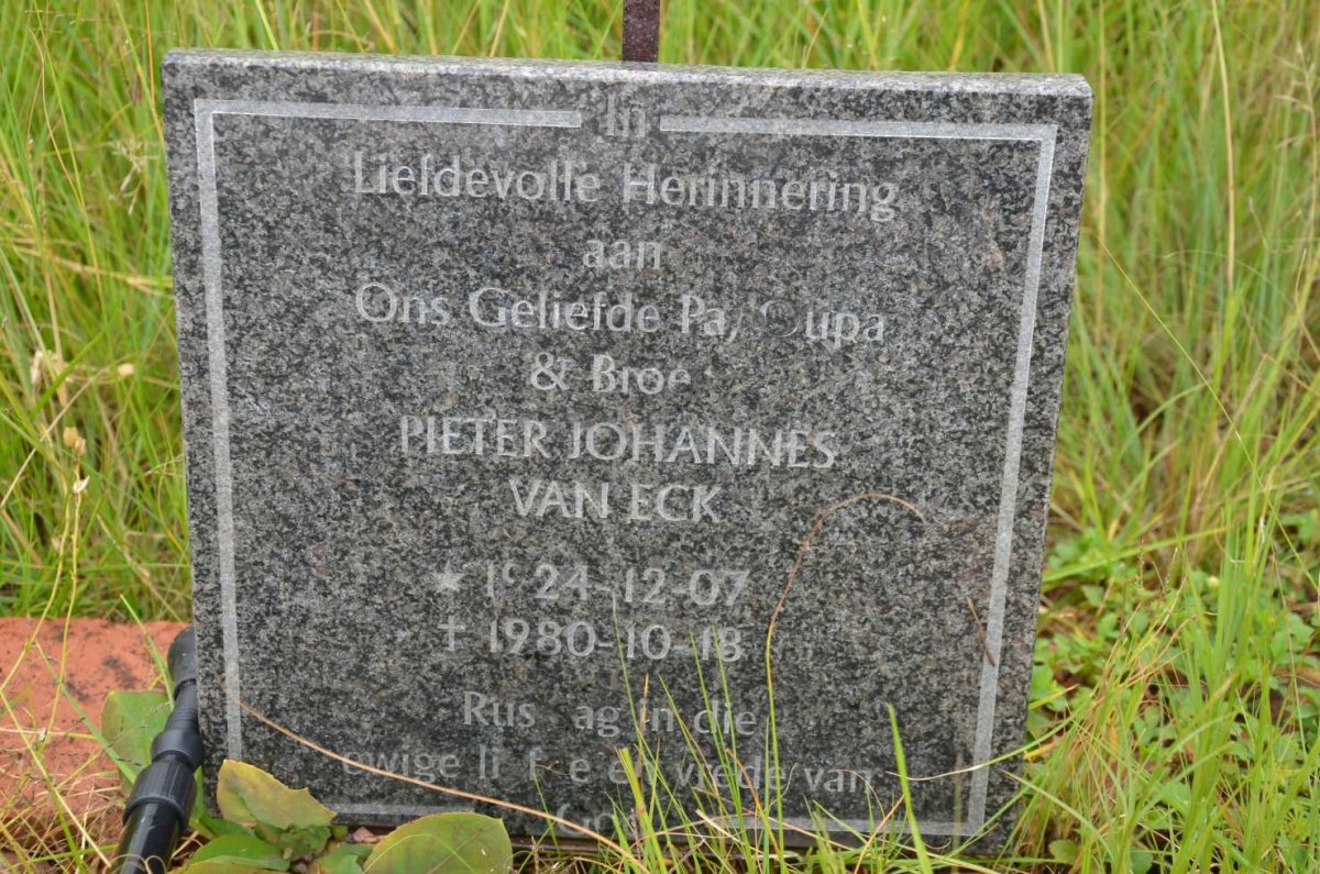 ECK Pieter Johannes, van 1924-1980