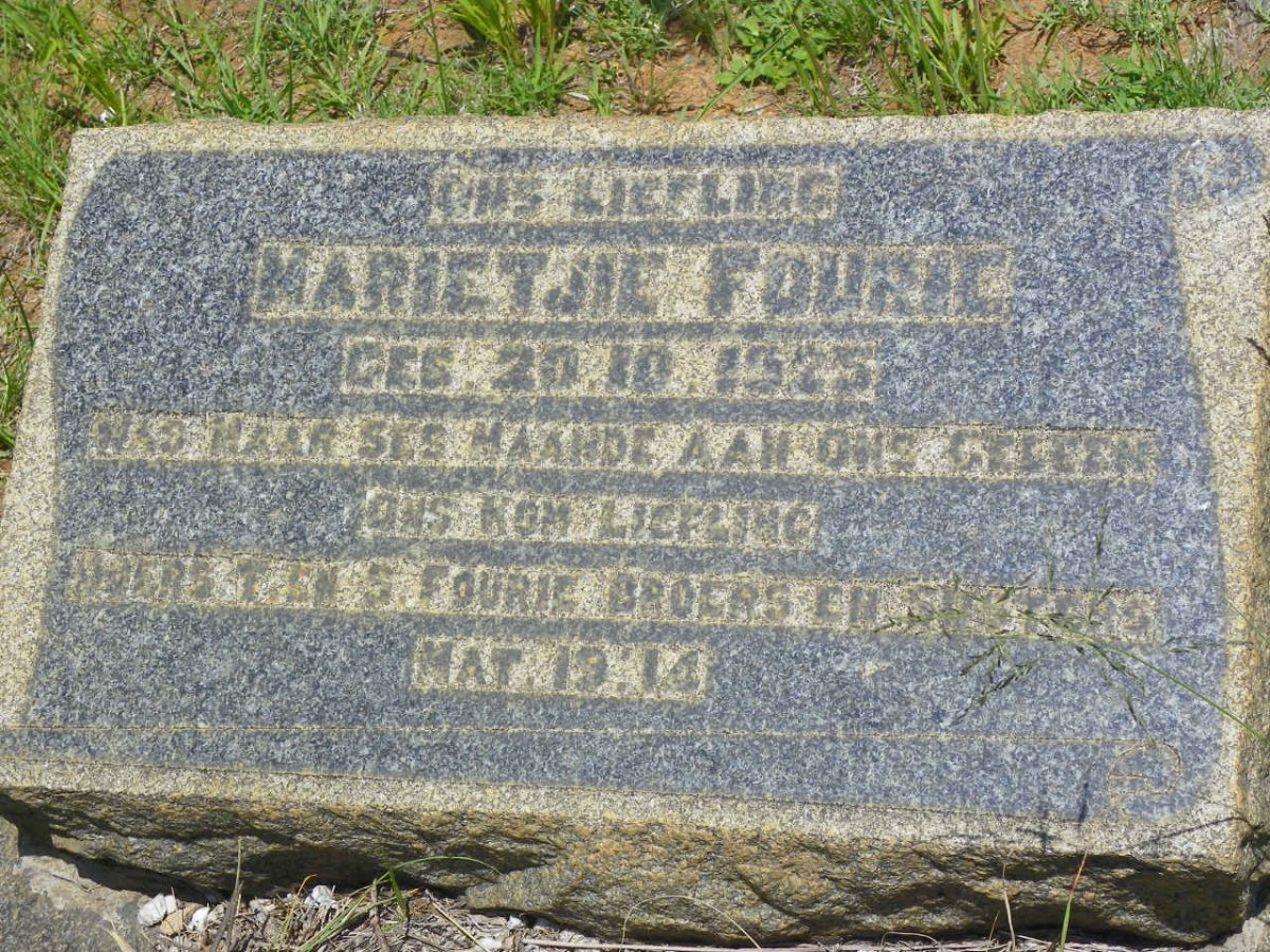 FOURIE Marietjie 1925-