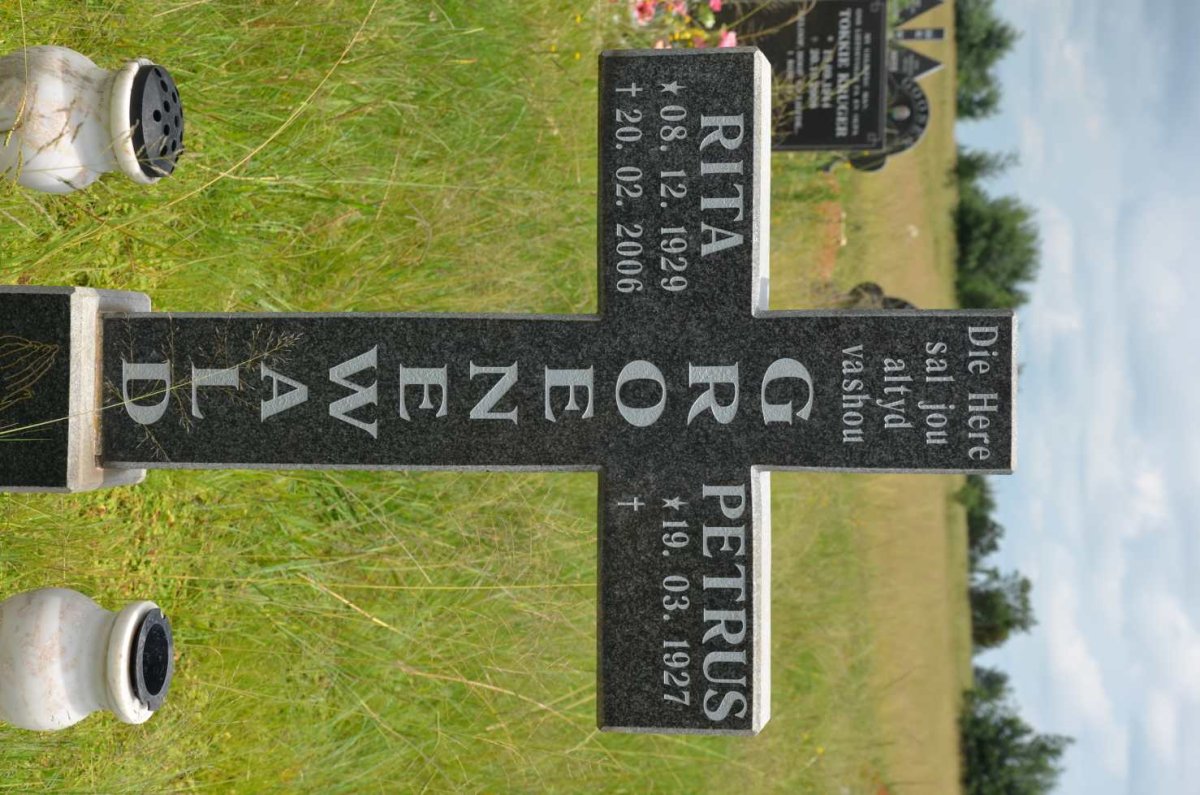 GROENEWALD Petrus 1927- &amp; Rita 1929-2006