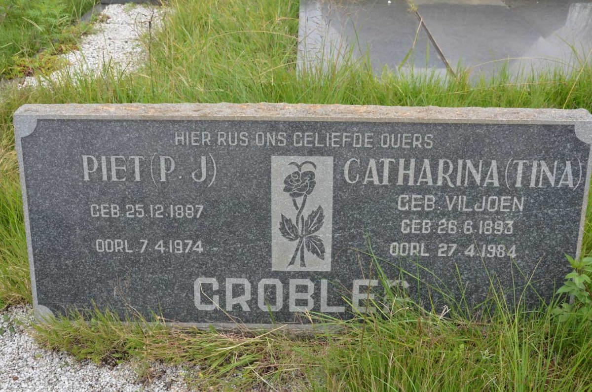 GROBLER P.J. 1887-1974 &amp; Catharina VILJOEN 1893-1984