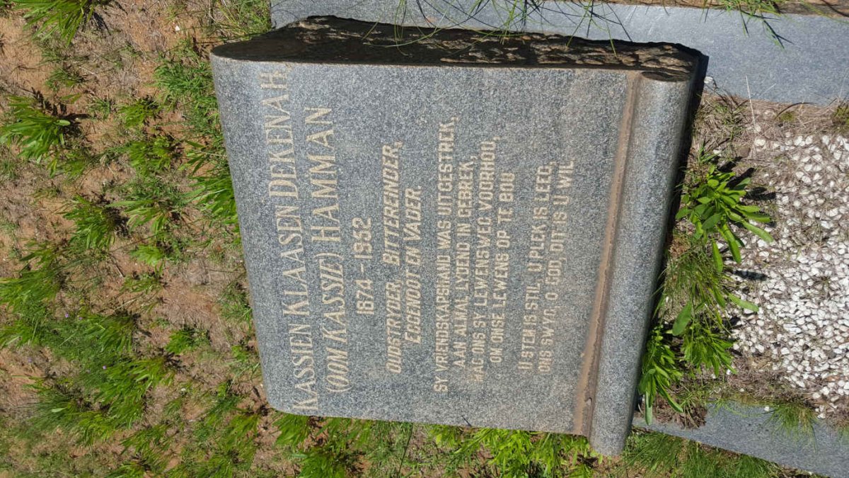 HAMMAN Kassien Klaasen Dekenah 1874-1952