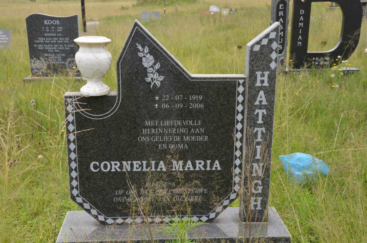 HATTINGH Cornelia Maria 1919-2006