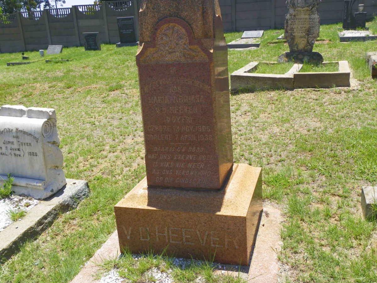 HEEVER Maria Adriana, v.d. nee DOYER 1906-1936