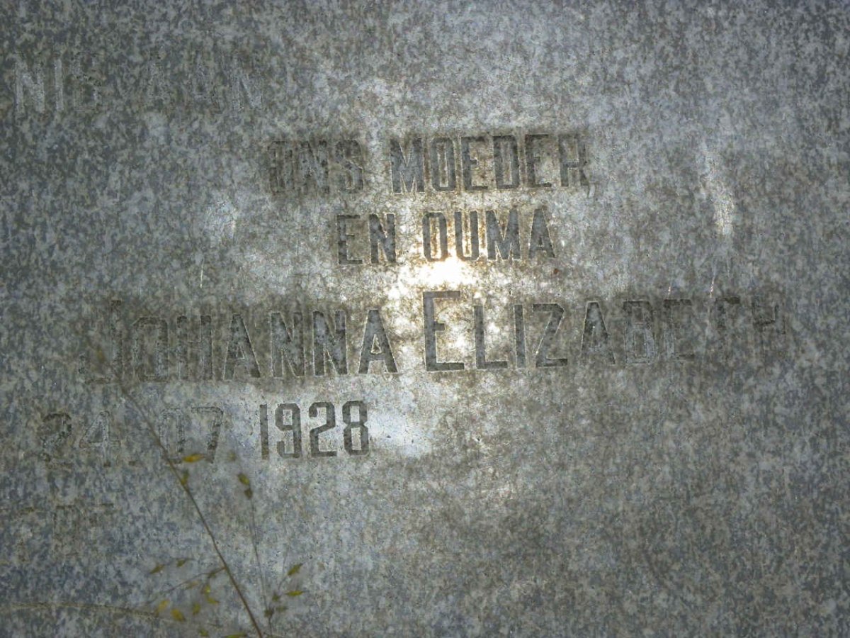 HEERDEN Barend Jacobus, van 1921-1995 &amp; Johanna Elizabeth 1928-