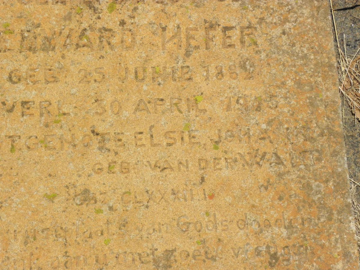 HEFER Edward 1882-1915