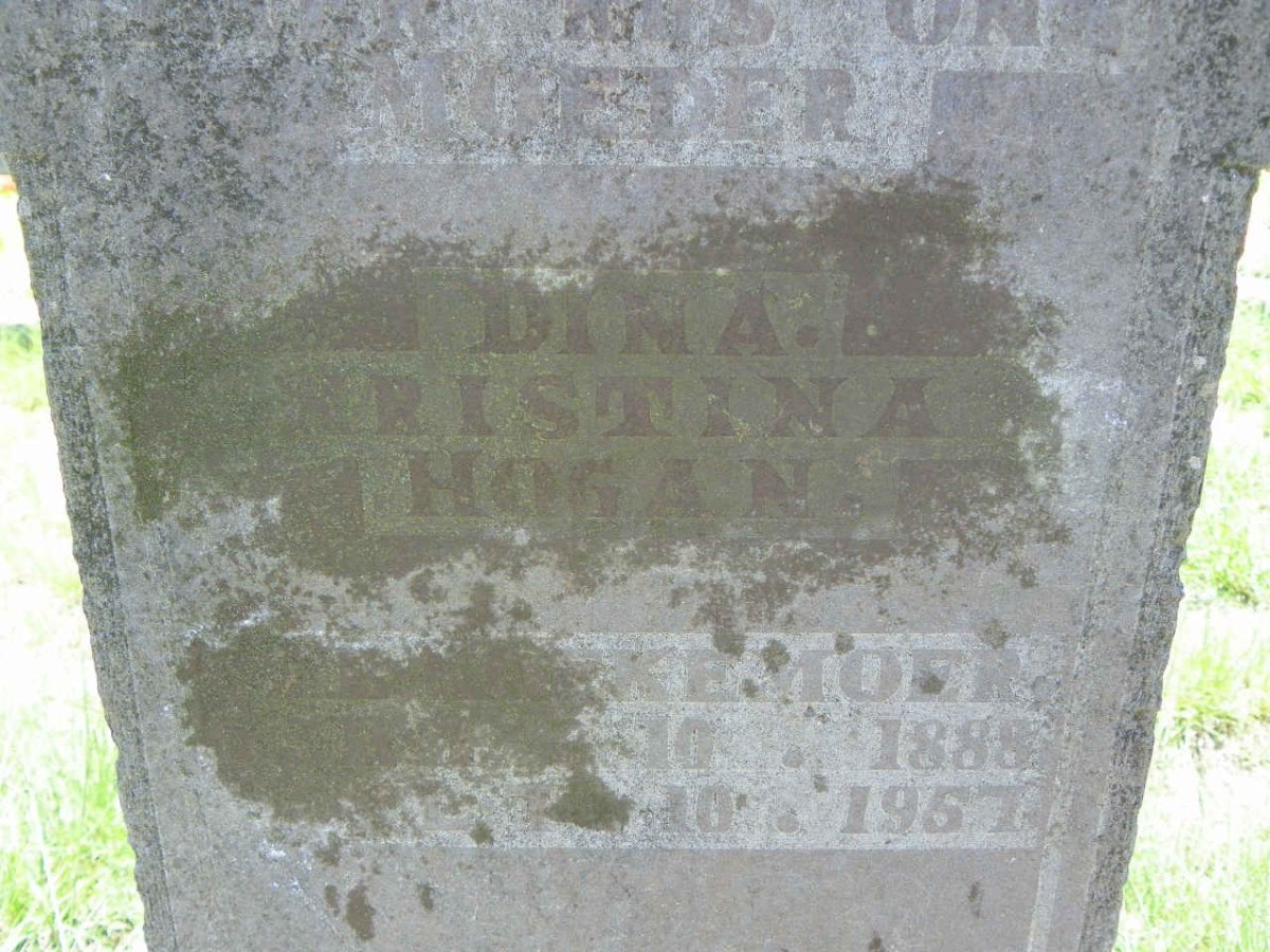 HOGAN Dina Christina nee KOEKEMOER 1888-1957